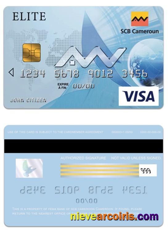 Cameroon SCB bank visa elite card